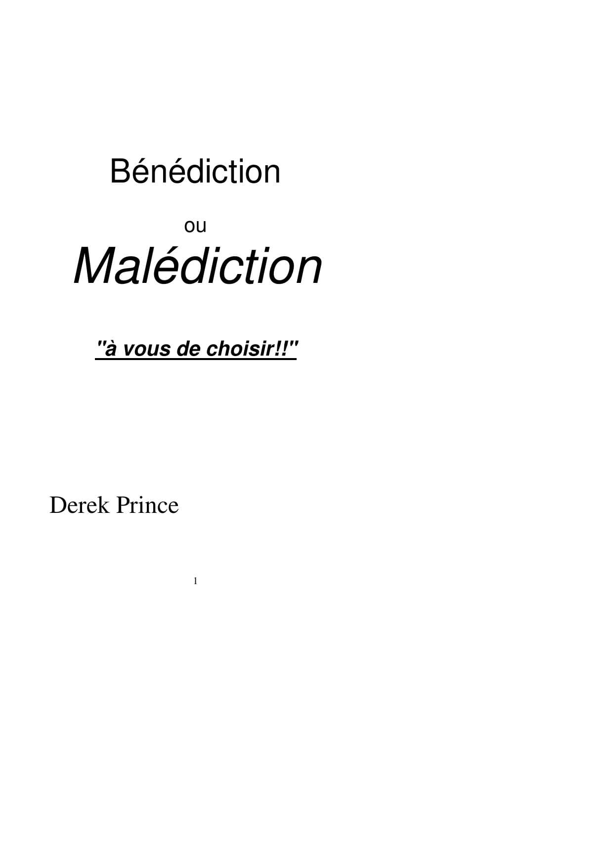 Couverture de « (Microsoft Word - B\351n\351diction ou mal\351diction.doc) »