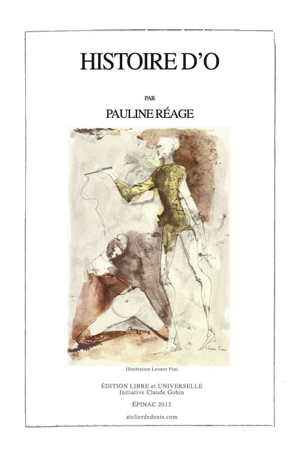 Couverture de « ÉLU-0092 Pauline Réage-Histoire d'O »