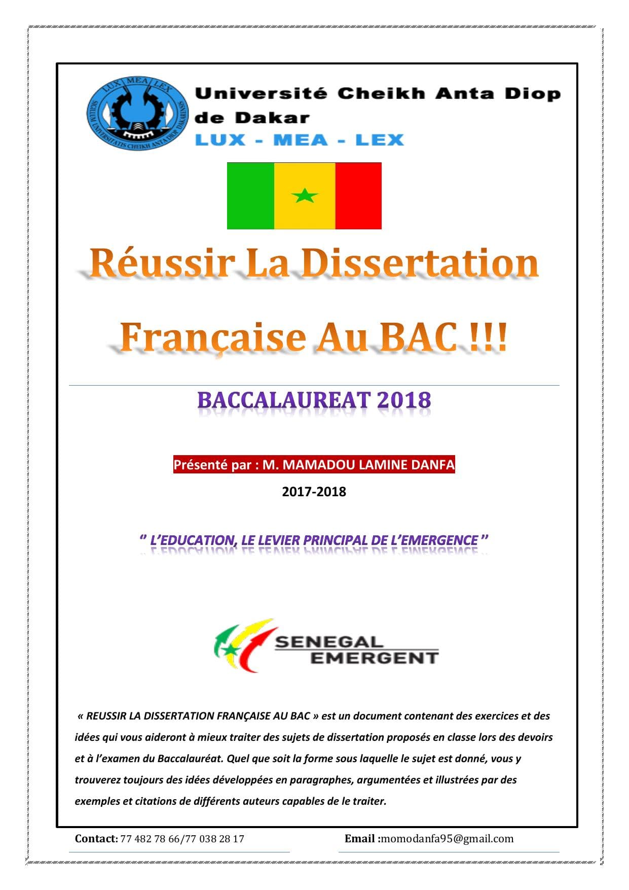 Couverture de « Réussir La Dissertation Française Au BAC !!! »