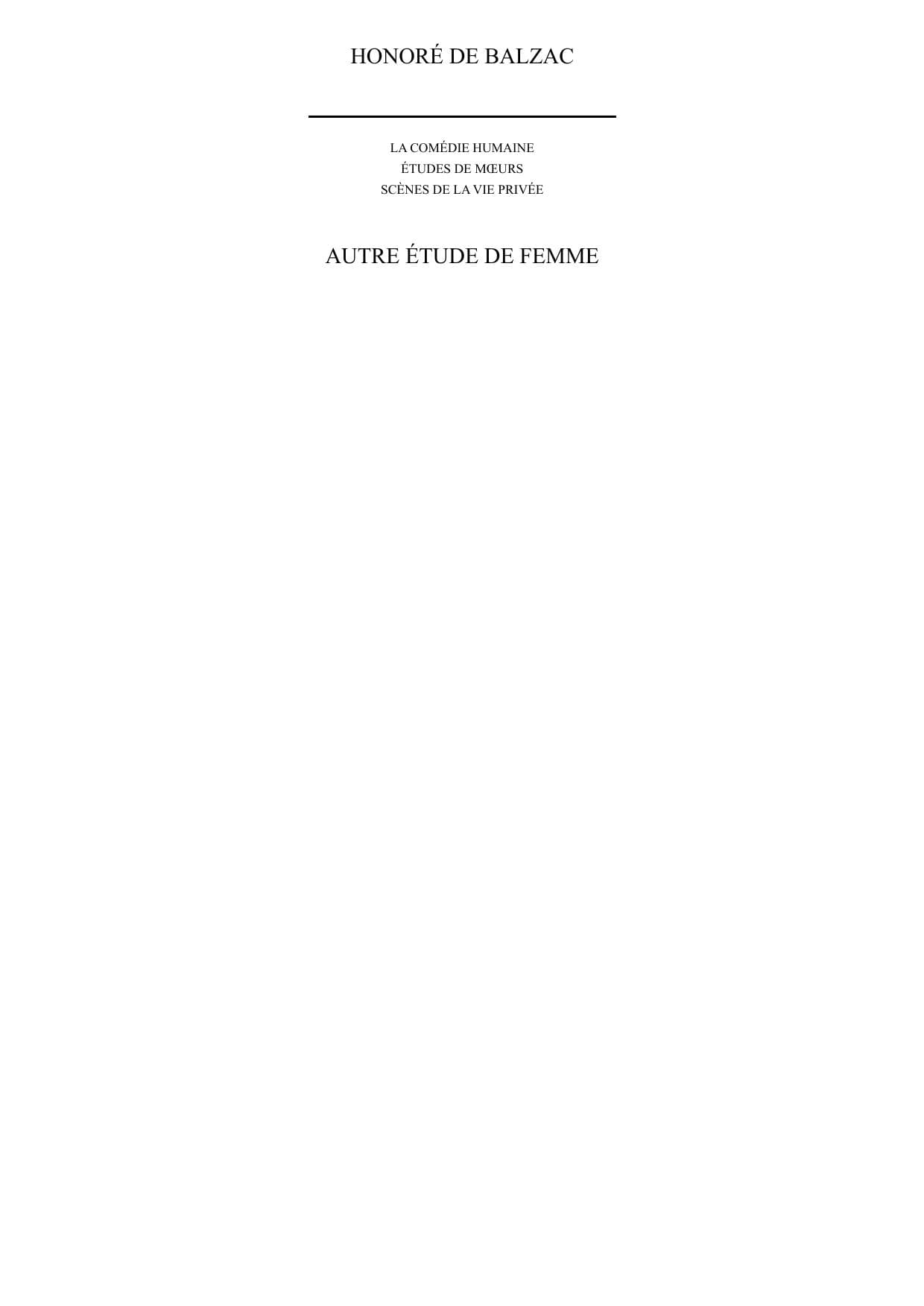 Couverture de « Autre étude de femme »