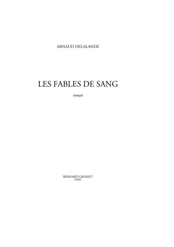 Couverture de « Les fables de sang »