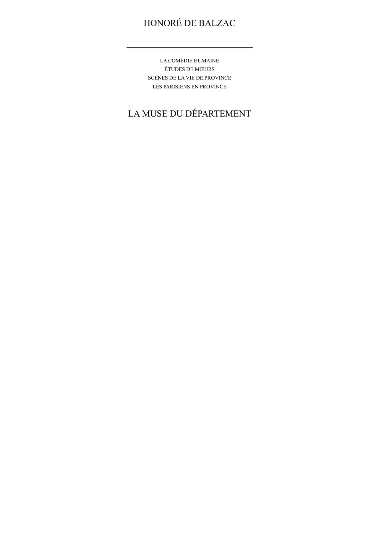Couverture de « La muse du département »