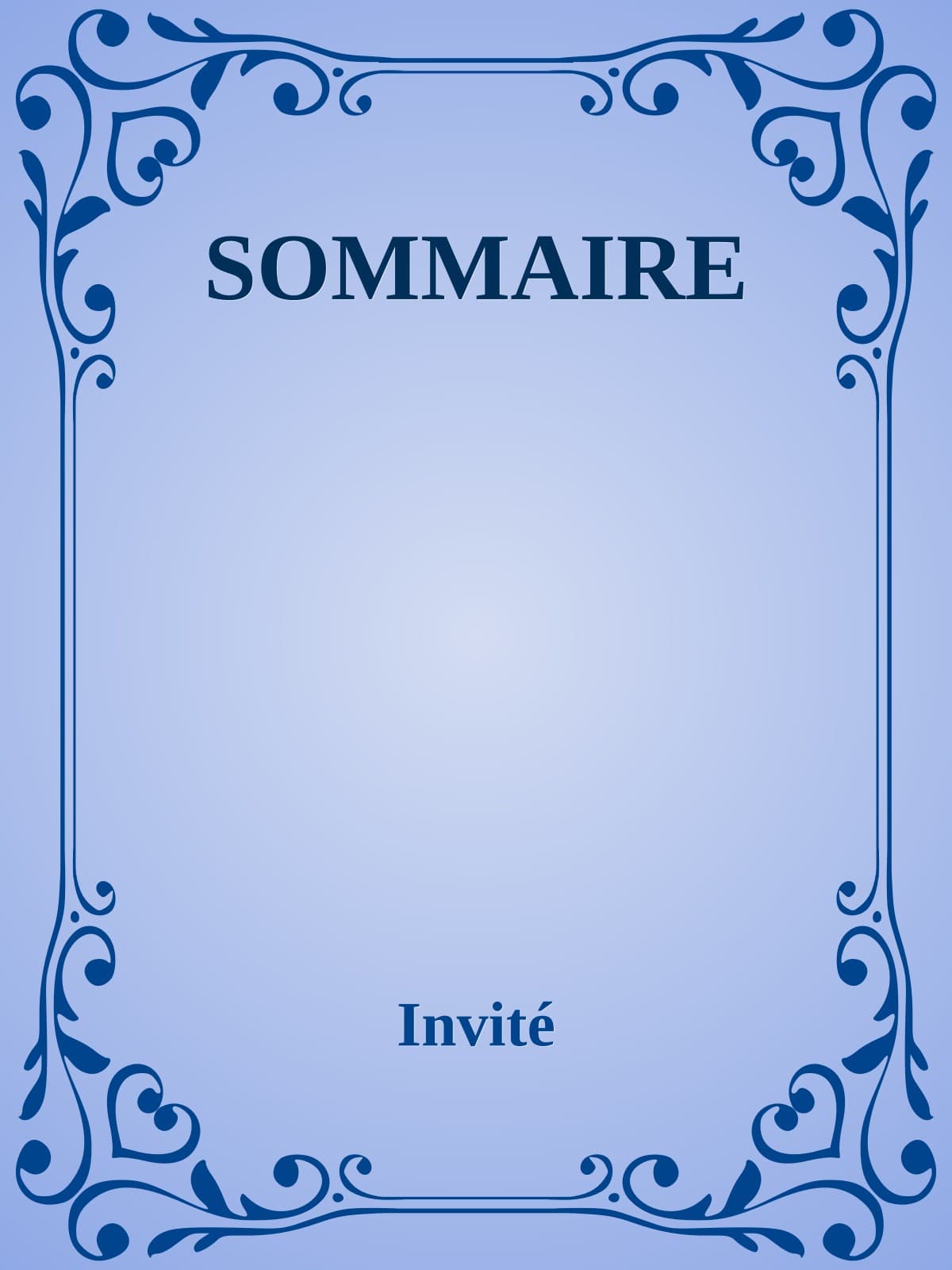 Couverture de « SOMMAIRE »