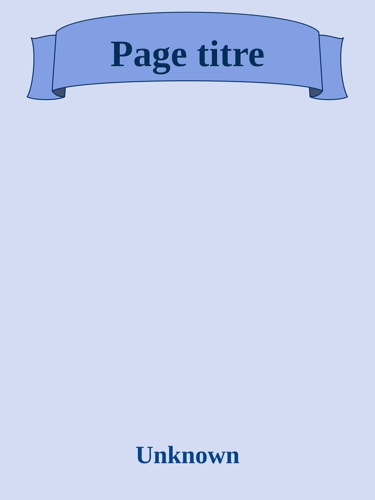 Couverture de « Page titre »