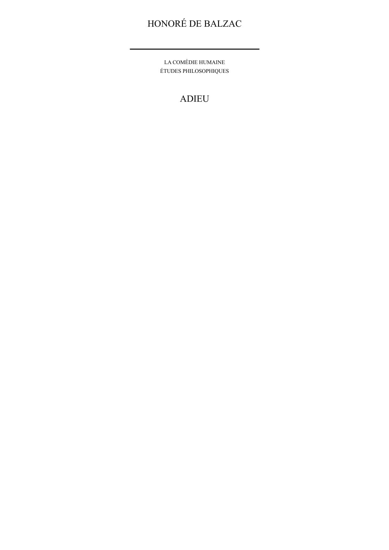Couverture de « Adieu »