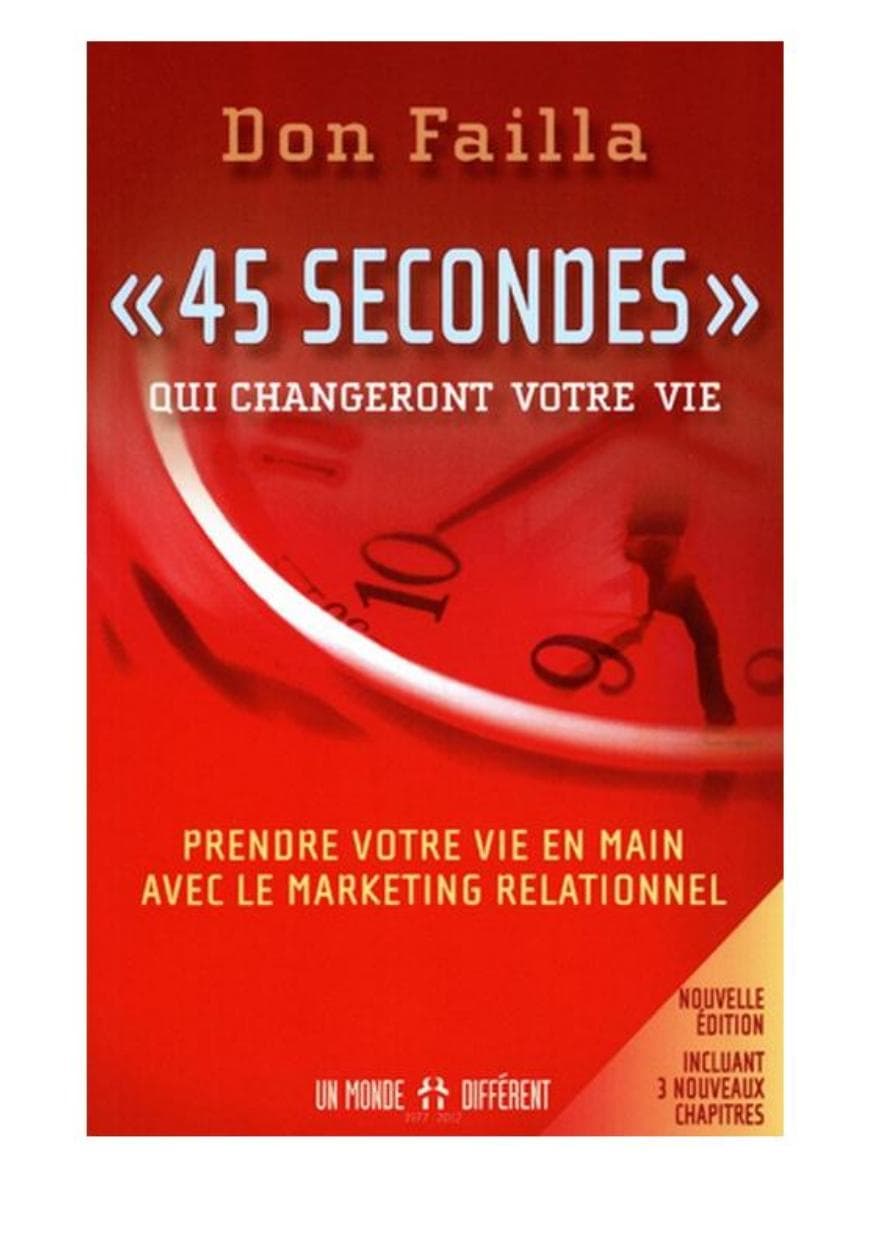 Couverture de « 45 SECONDES qui changeront votre vie »