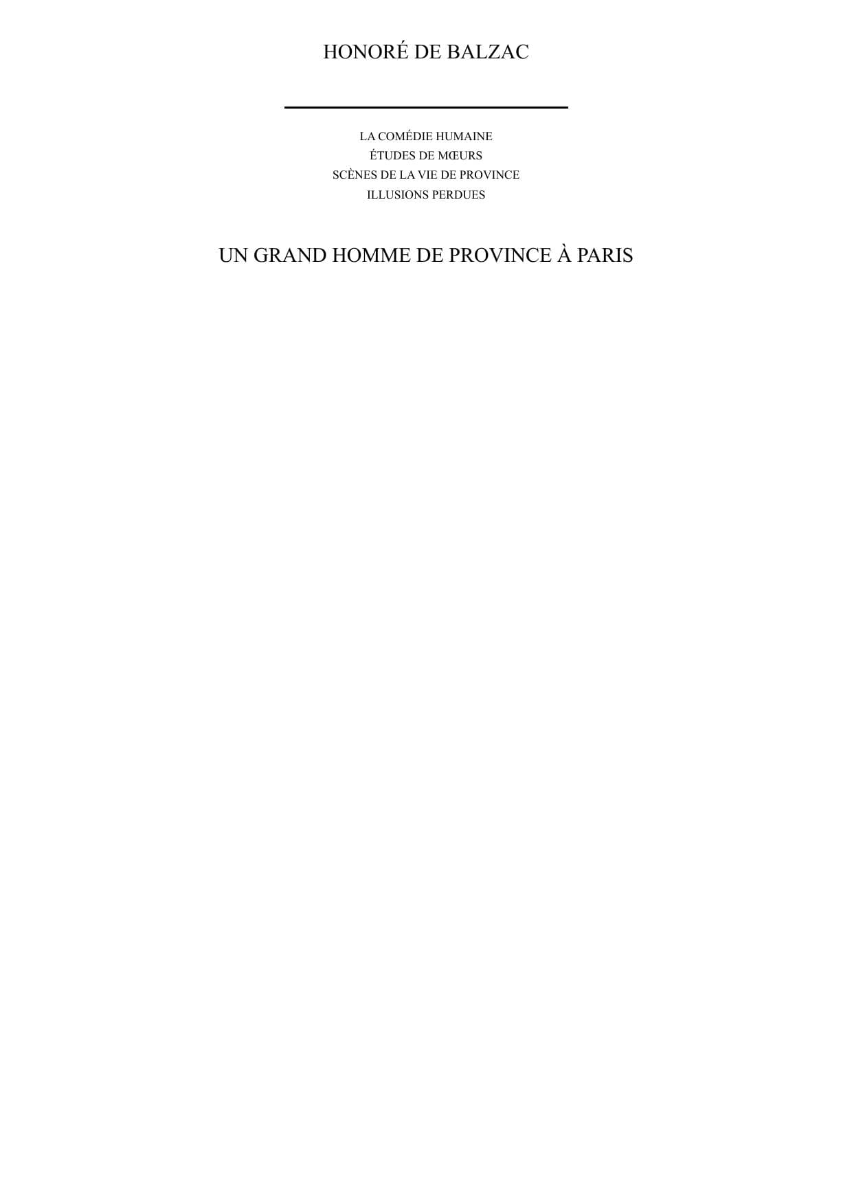 Couverture de « Un grand homme de province à Paris »