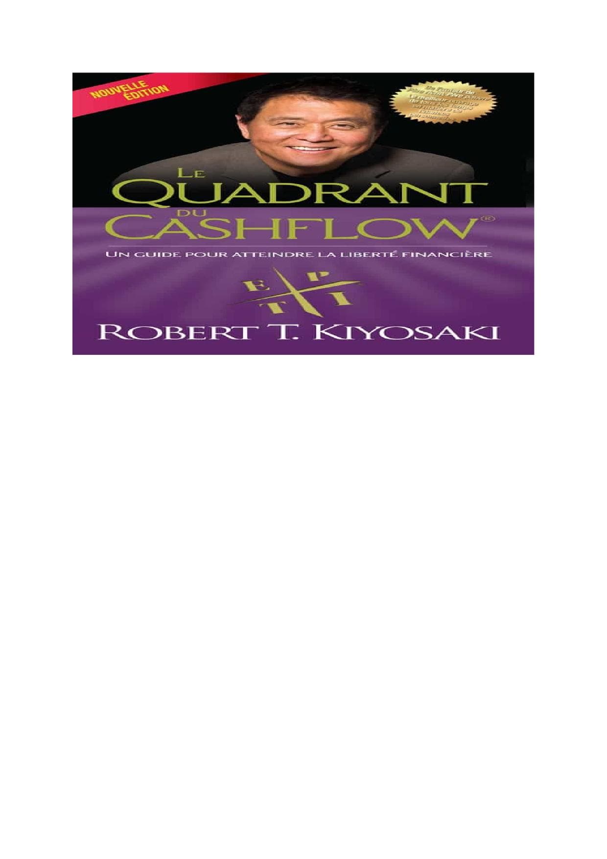 Couverture de « LE QUADRANT DU CASHFLOW - ROBERT KIYOSAKI »