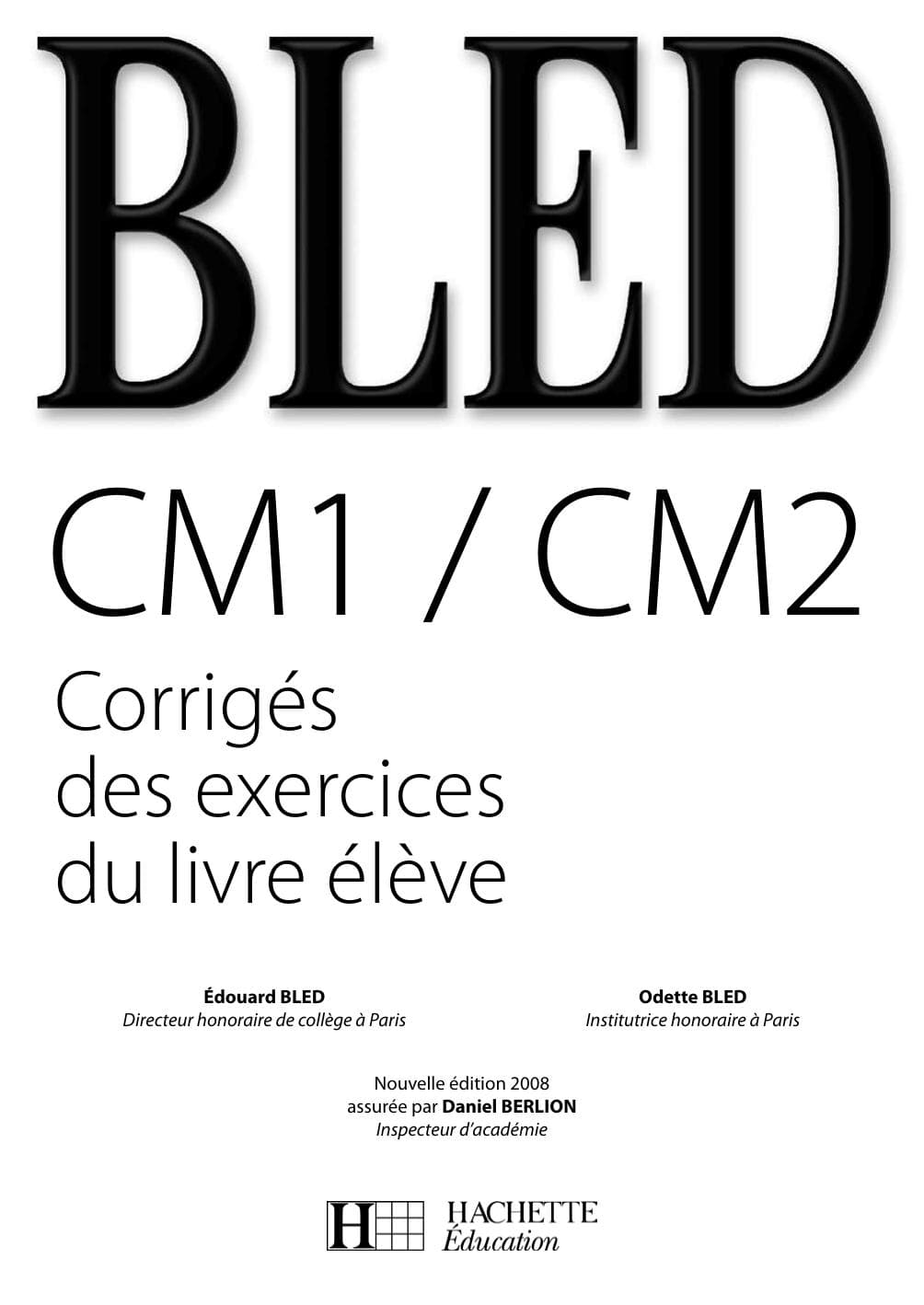 Couverture de « BLED CM1-CM2 (corrigé) »