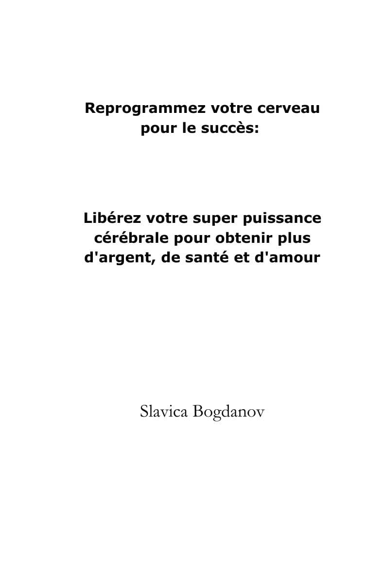 Couverture de « Reprogrammez votre cerveau pour le succès: »