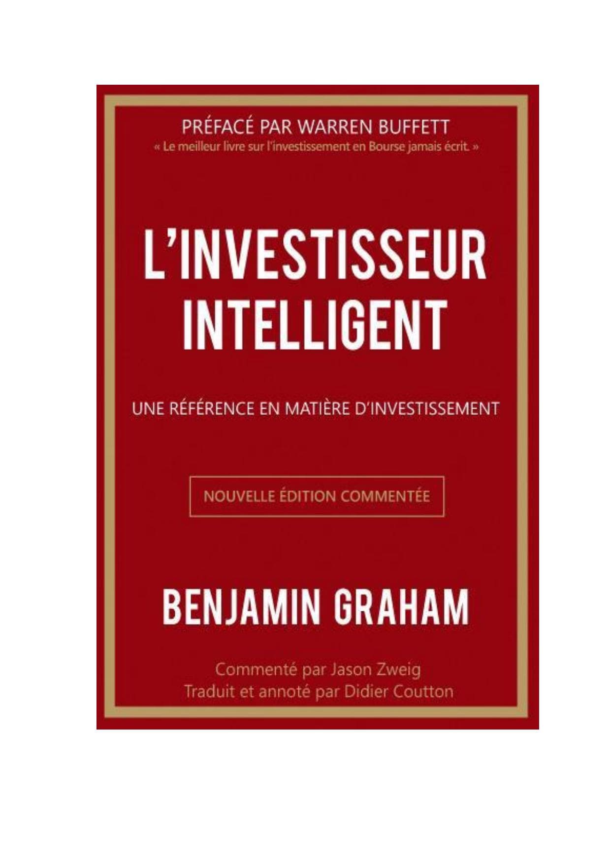 Couverture de « L investisseur intelligent »