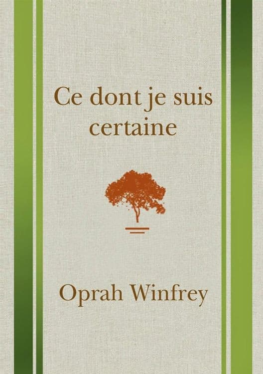 Couverture de « Ce dont je suis certaine »