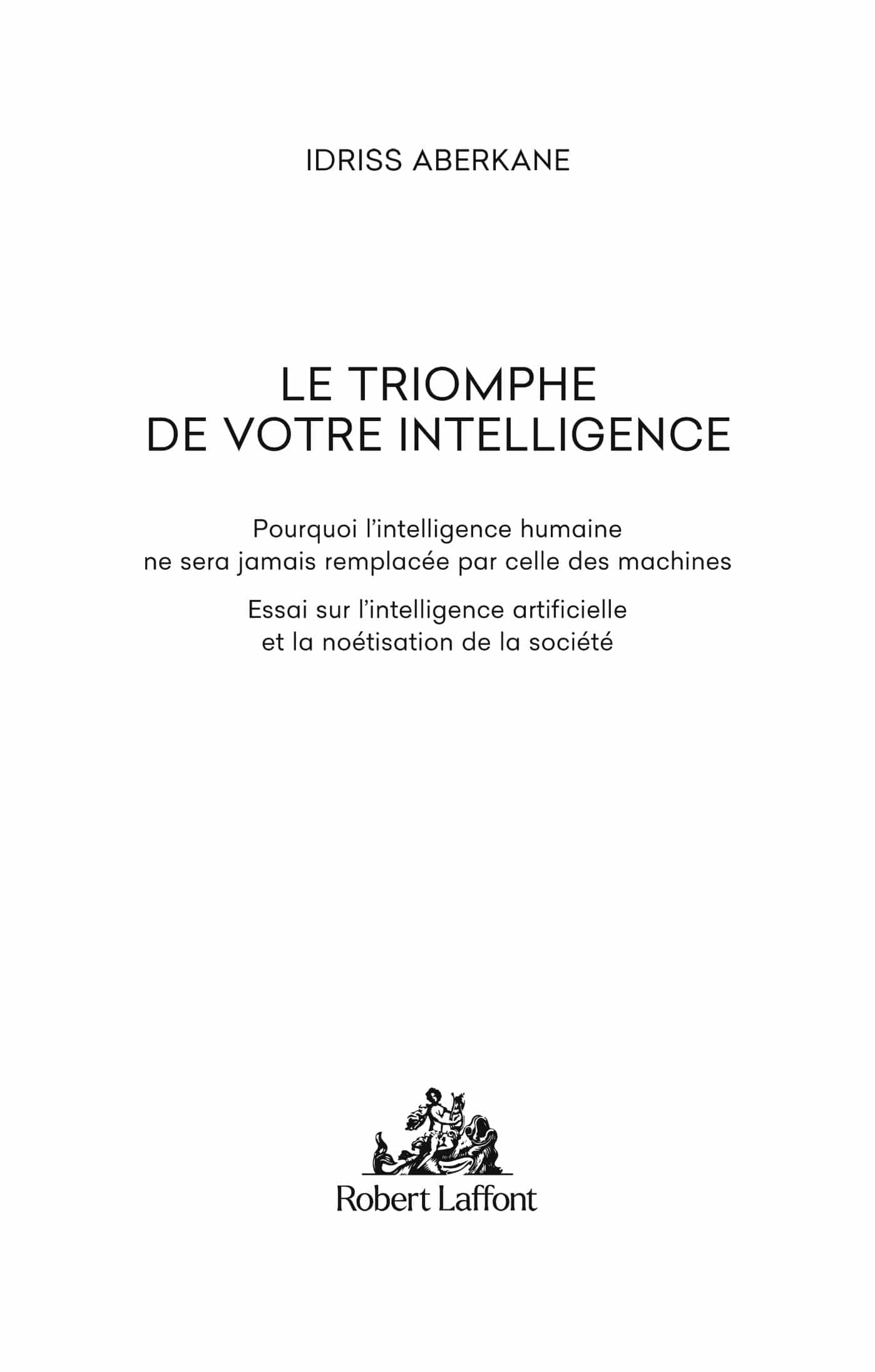 Couverture de « Le triomphe de votre intelligence »