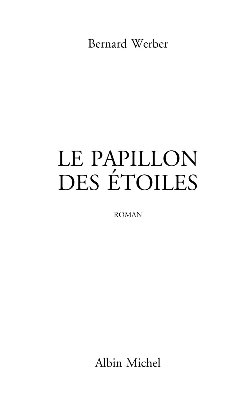 Couverture de « Le Papillon des étoiles »