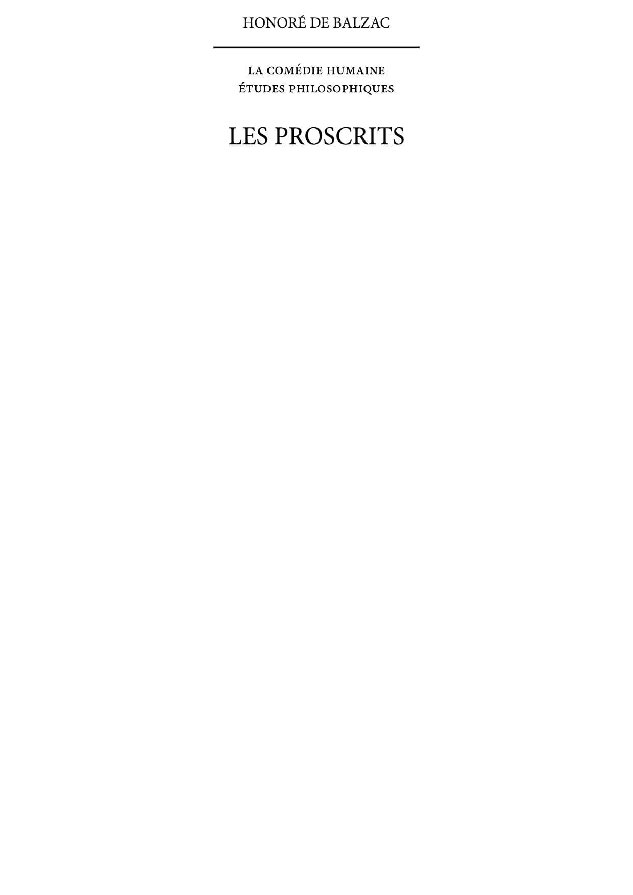 Couverture de « Les proscrits »