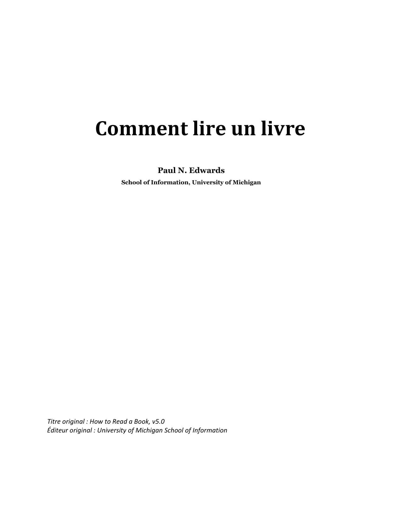 Couverture de « Microsoft Word - How to read »