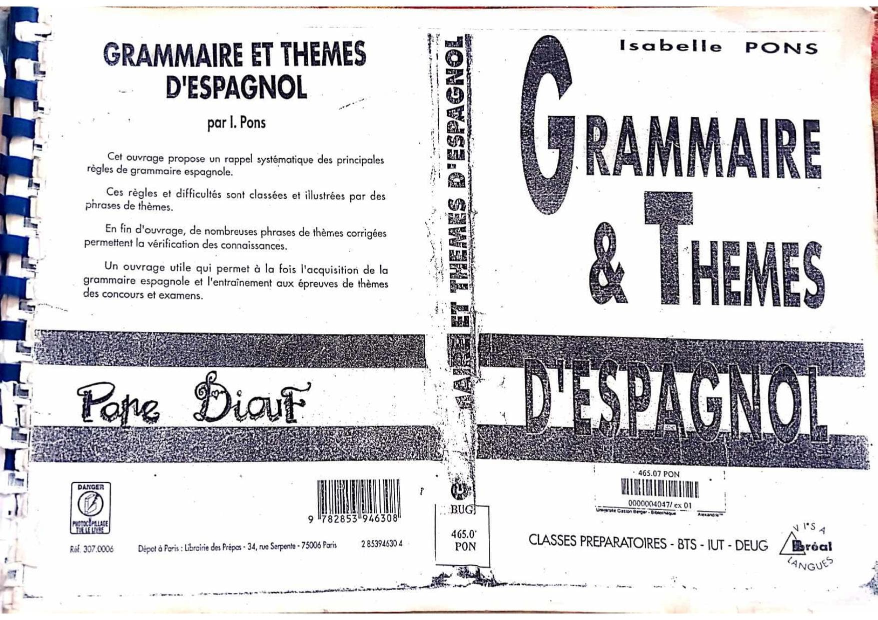 Couverture de « 579829247-Grammaire-et-Themes-d-Espagnol »