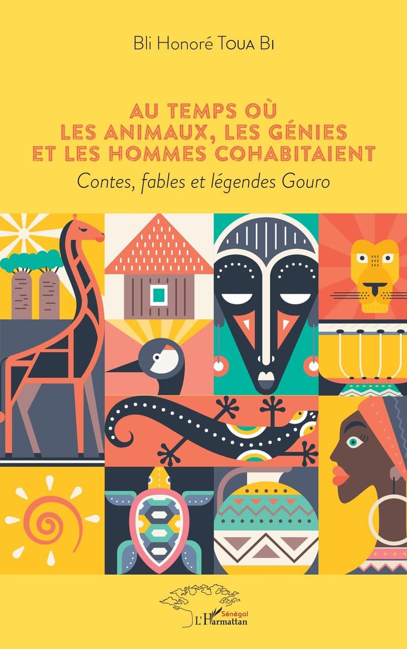 Couverture de « Au temps où les animaux, les génies et les hommes cohabitaient Contes, fables et légendes Gouro »