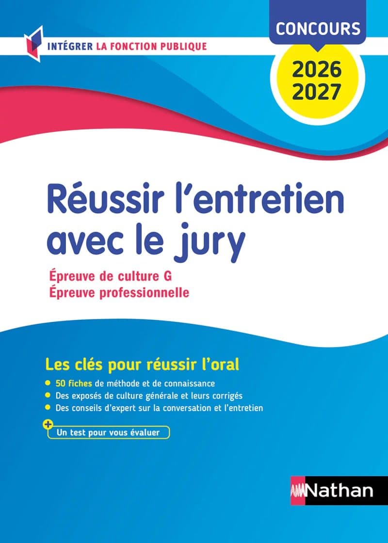 Couverture de « Réussir l'entretien avec le jury (Concours de catégories A, B et C) Concours 2026-2027 (Broché) »