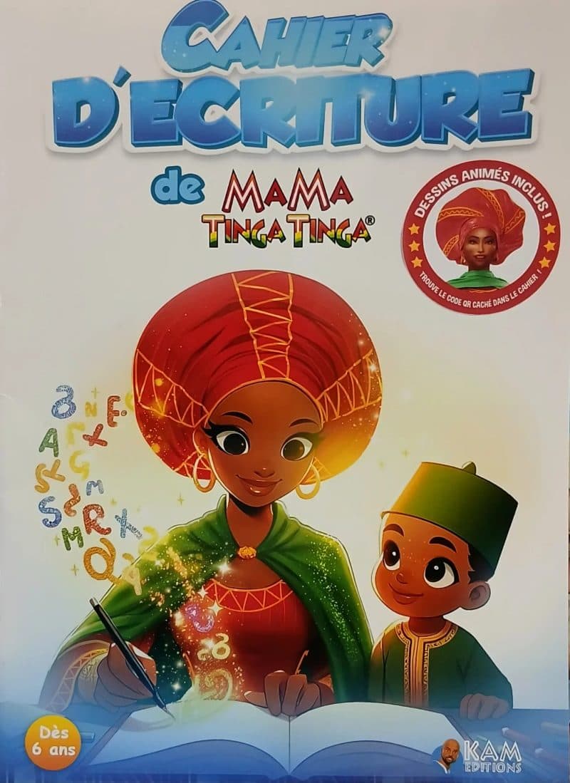 Couverture de « CAHIER D'ECRITURE de MAMA TINGATINGA »