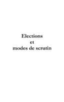 Couverture de « Eléctions et modes de scrutin (2ème édition) »
