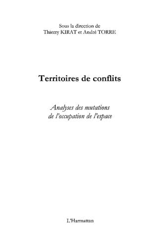 Couverture de « Territoires de conflits »