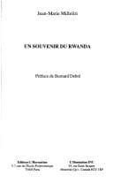 Couverture de « Un souvenir du Rwanda »