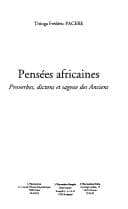 Couverture de « Pensées africaines »