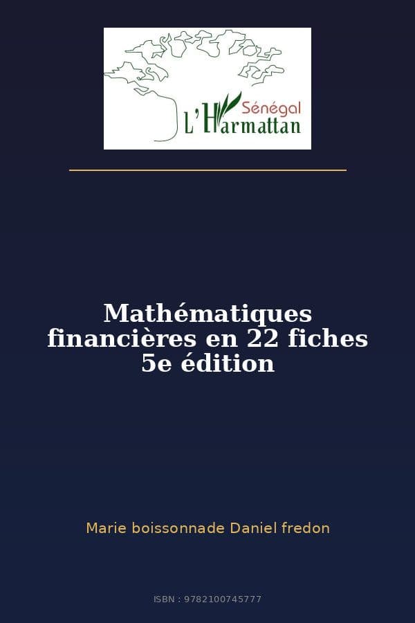 Couverture de « Mathématiques financières en 22 fiches 5e édition »