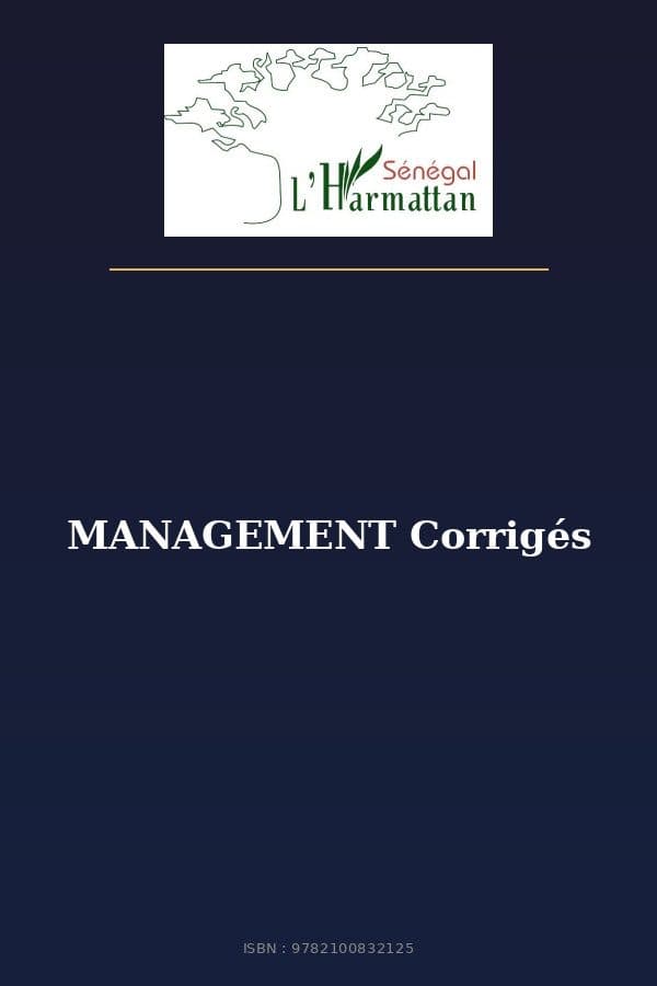 Couverture de « MANAGEMENT Corrigés »