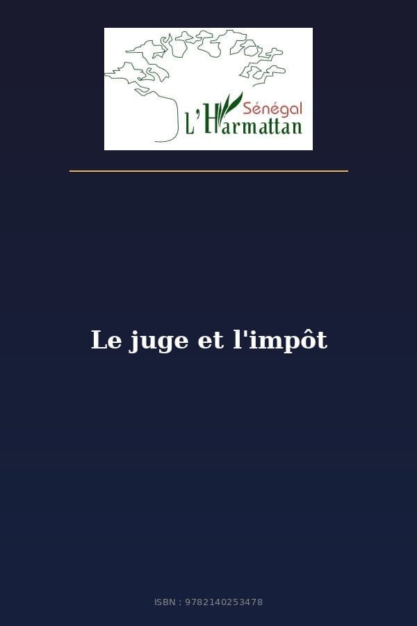 Couverture de « Le juge et l'impôt »