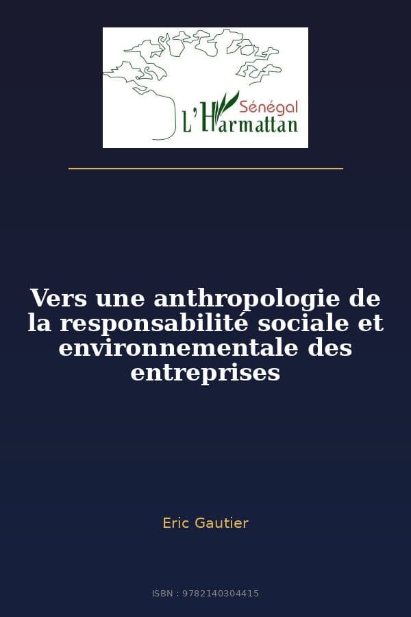 Couverture de « Vers une anthropologie de la responsabilité sociale et environnementale des entreprises »