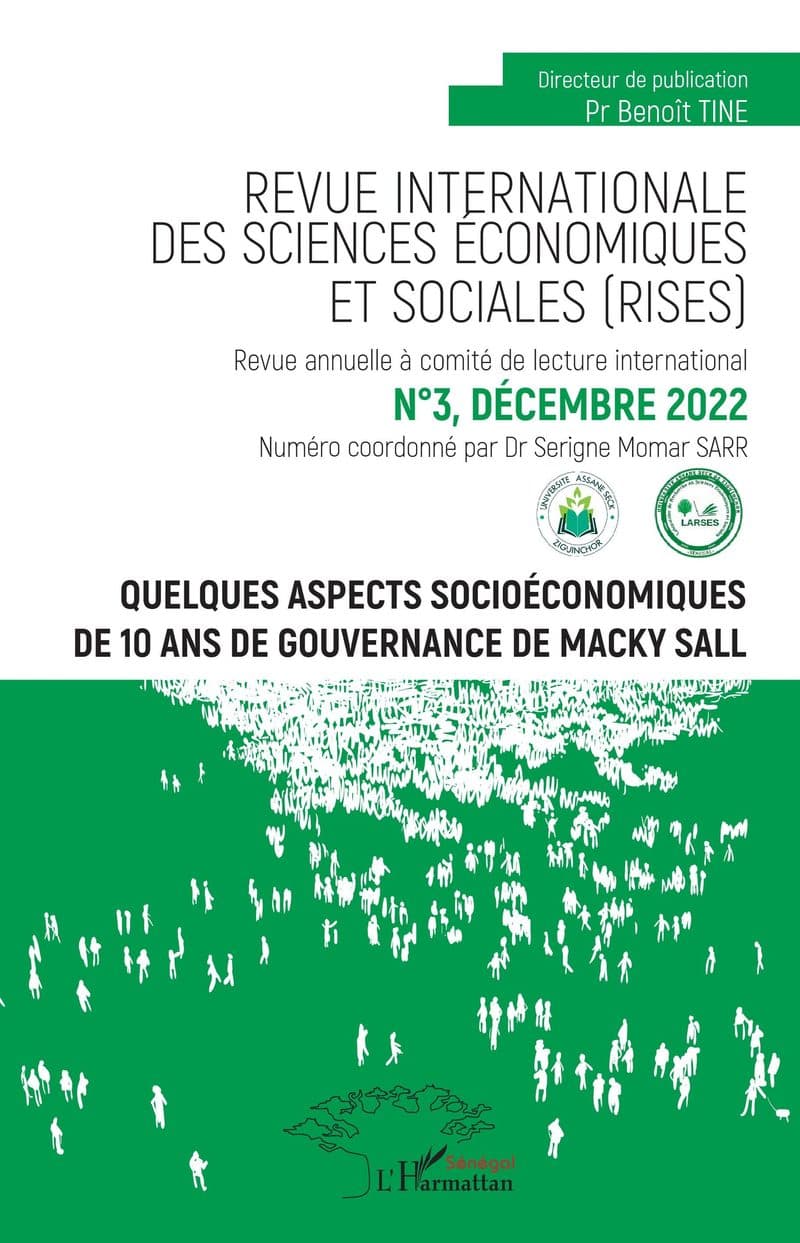 Couverture de « Quelques aspects socioéconomiques de 10ans de gouvernance de macky sall N 3, Décembre 2022 »