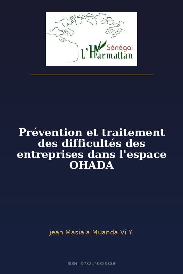 Couverture de « Prévention et traitement des difficultés des entreprises dans l'espace OHADA »