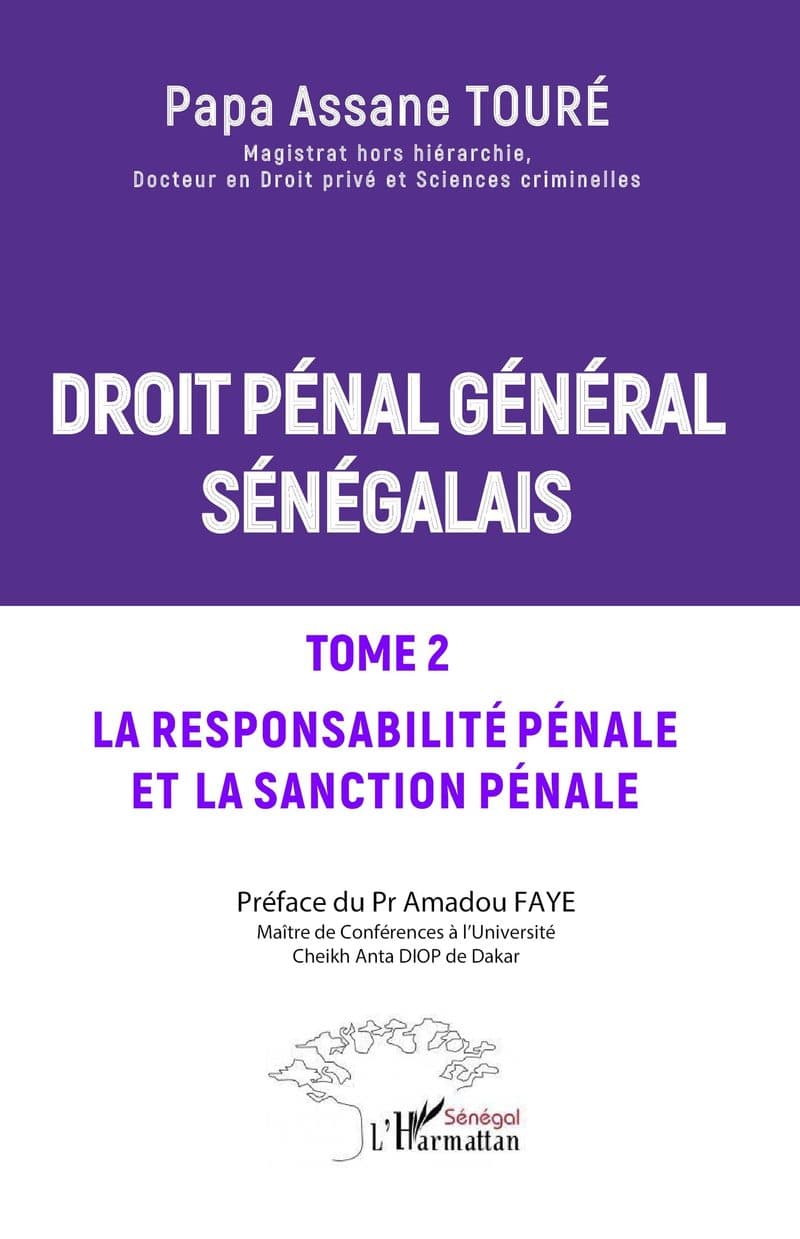 Couverture de « DROIT PENAL GENERAL SENEGALAIS Tome 2 »
