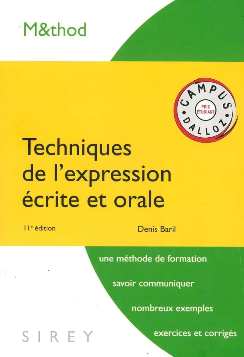 Couverture de « TECHNIQUES DE L'EXPRESSION ÉCRITE ET ORALE »