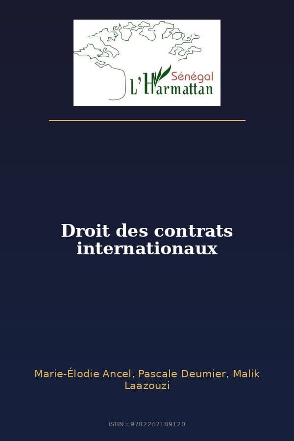 Couverture de « Droit des contrats internationaux »