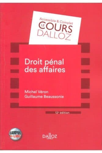 Couverture de « Droit pénal des affaires »