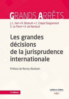 Couverture de « Les grandes décisions de la jurisprudence internationale »