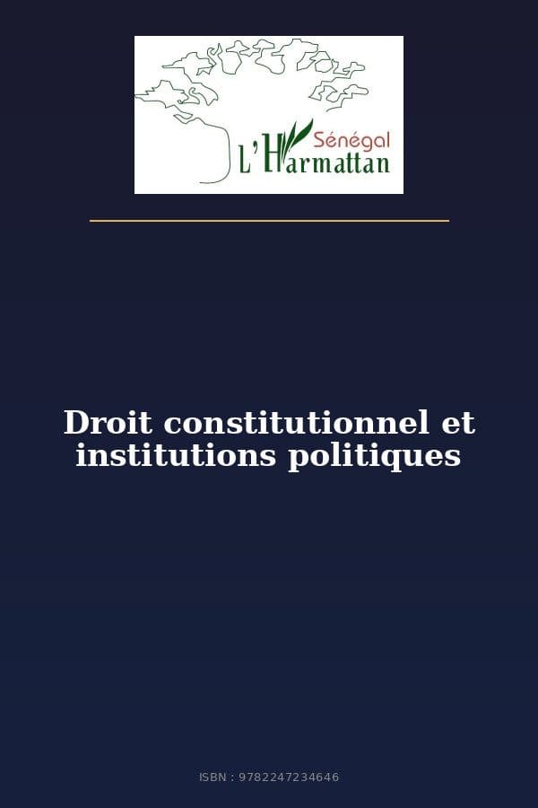 Couverture de « Droit constitutionnel et institutions politiques »