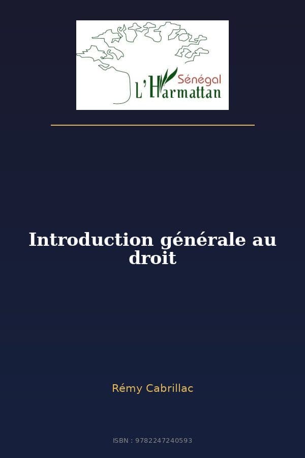 Couverture de « Introduction générale au droit »