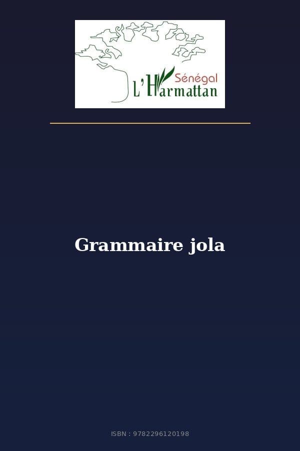 Couverture de « Grammaire jola »