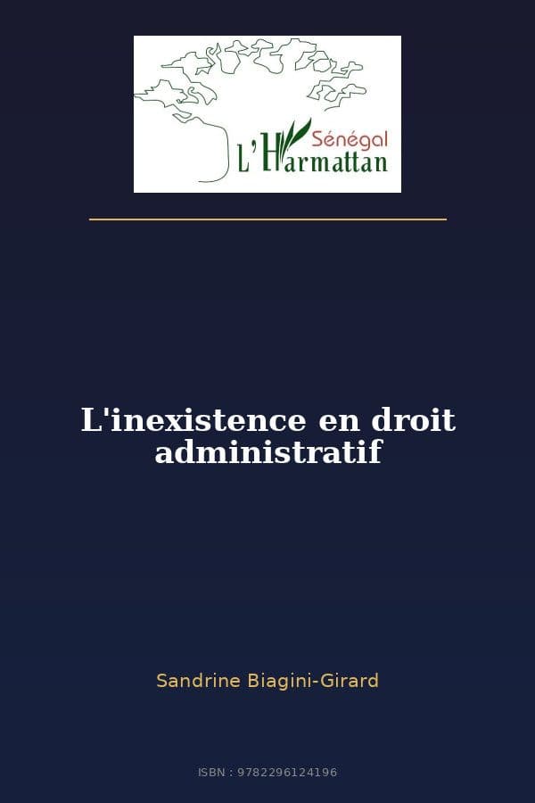 Couverture de « L'inexistence en droit administratif »