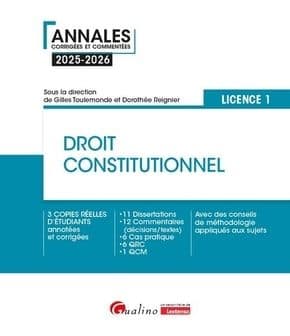 Couverture de « Droit constitutionnel - L1 »