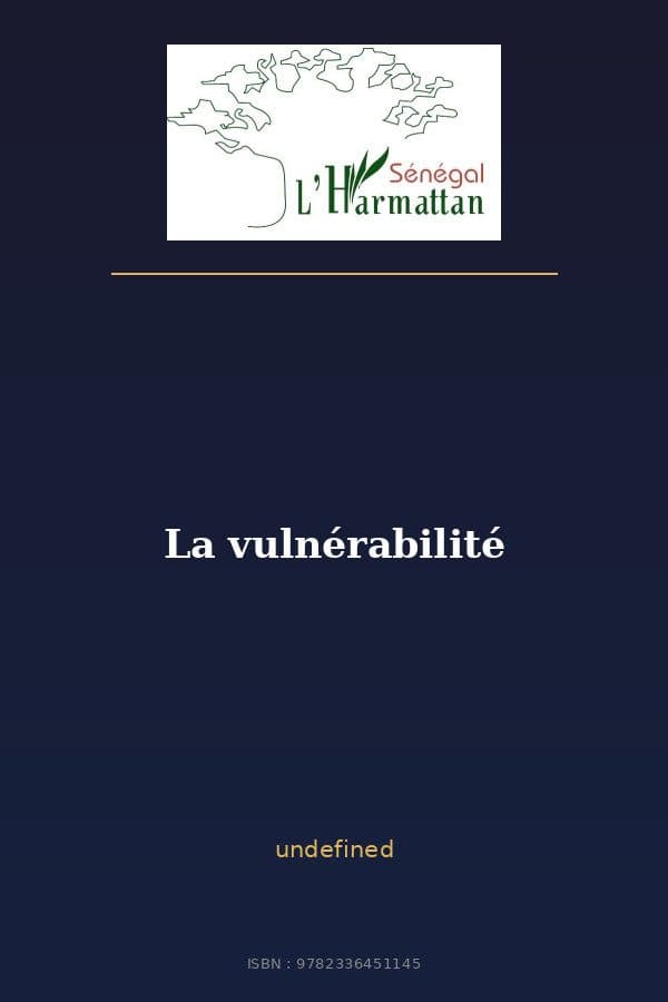 Couverture de « La vulnérabilité »