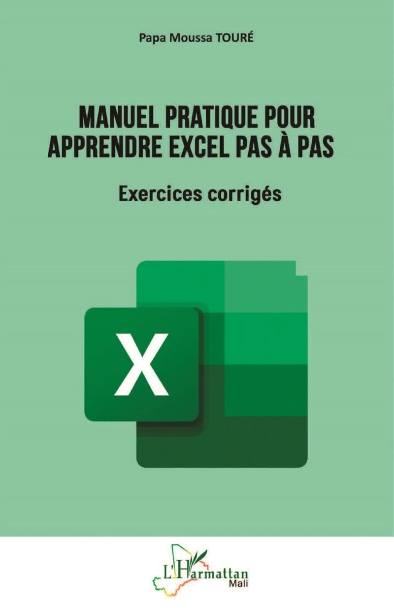 Couverture de « Manuel pratique pour apprendre Excel pas à pas Exercices corrigés »