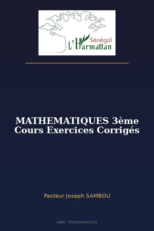 Couverture de « MATHEMATIQUES 3ème Cours Exercices Corrigés »