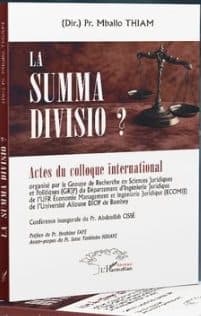 Couverture de « LA SUMMA DIVISIO ? »
