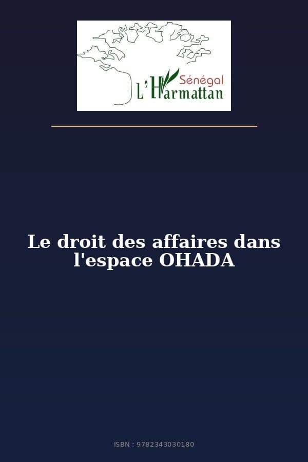 Couverture de « Le droit des affaires dans l'espace OHADA »