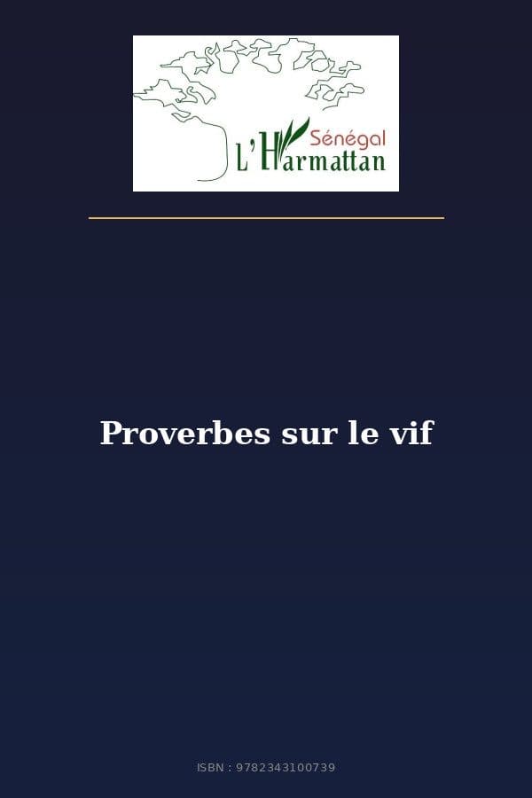 Couverture de « Proverbes sur le vif »